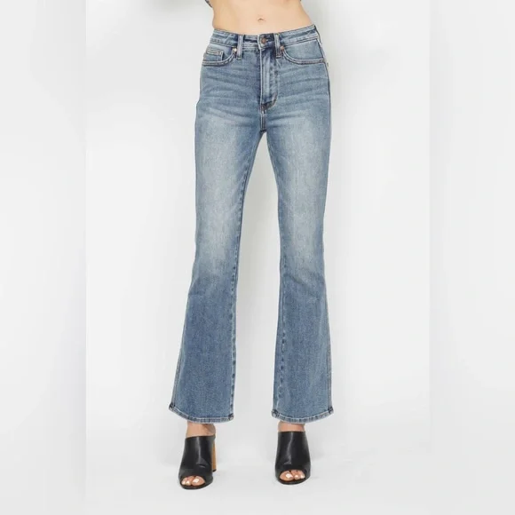NWT Judy Blue PLUS + REG Size High Rise Tummy Control Bootcut Jeans - Picture 2 of 7